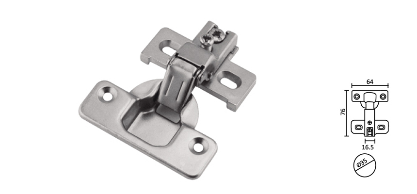 Short Arm Concealed Hinge,zinc Alloyed Base
